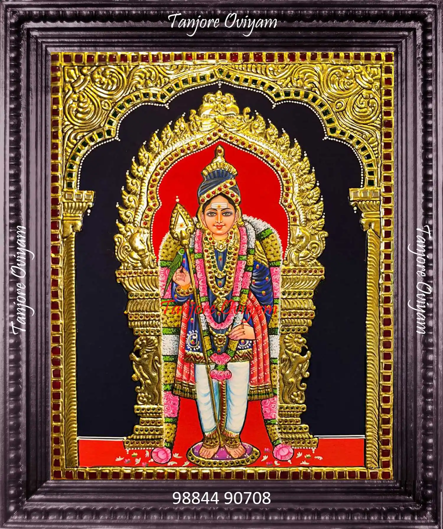 Tanjore Painting Murugan Handmade